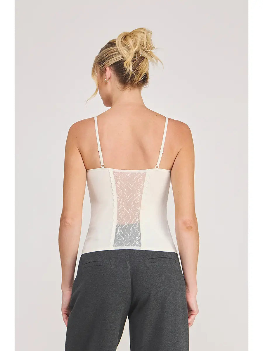 LACE PANEL BRALETTE 0/S