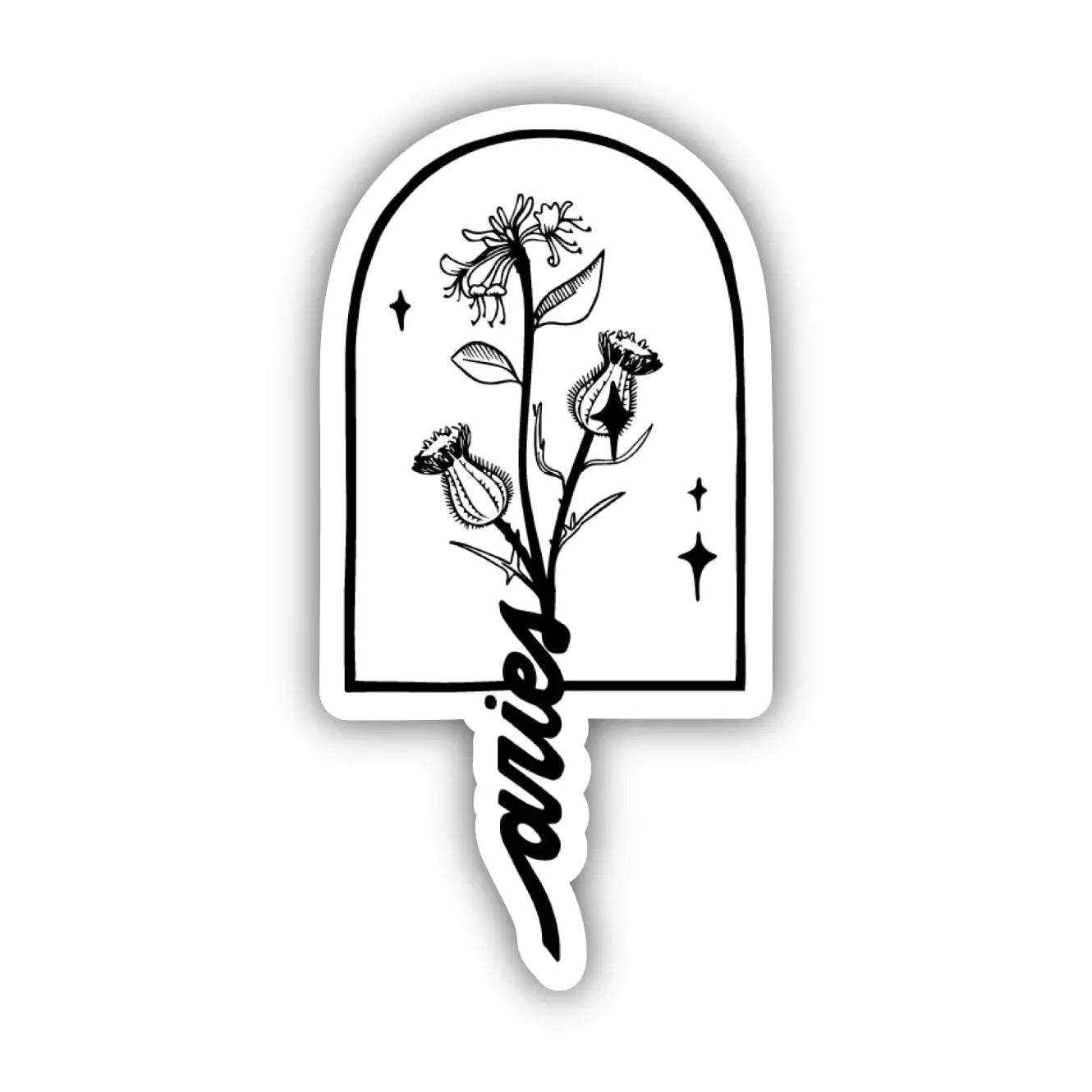 ZODIAC FLOWER STICKER