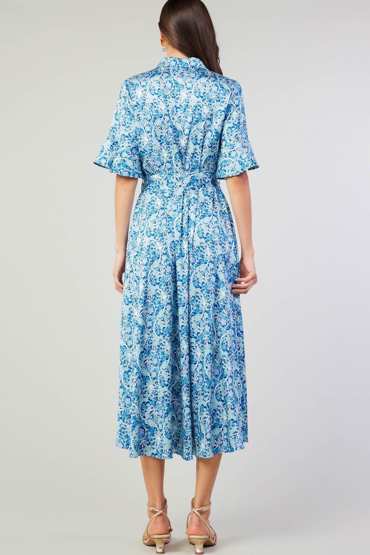 SHORT SLEEVE BUTTON DOWN DRESS