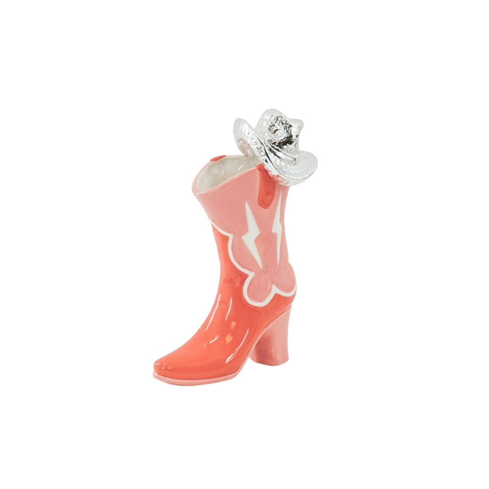 DISCO COWBOY BOOT VASE