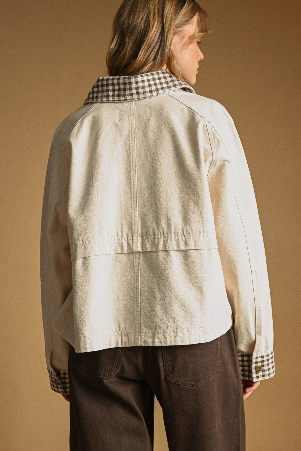 GINGHAM TWILL JACKET