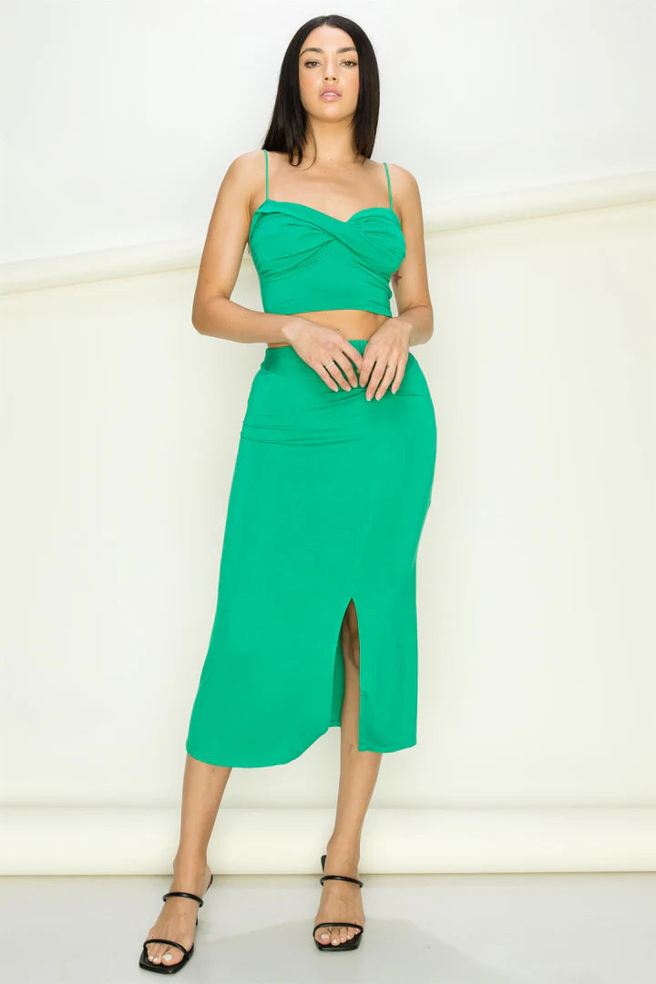 FRONT TWIST CROP TANK