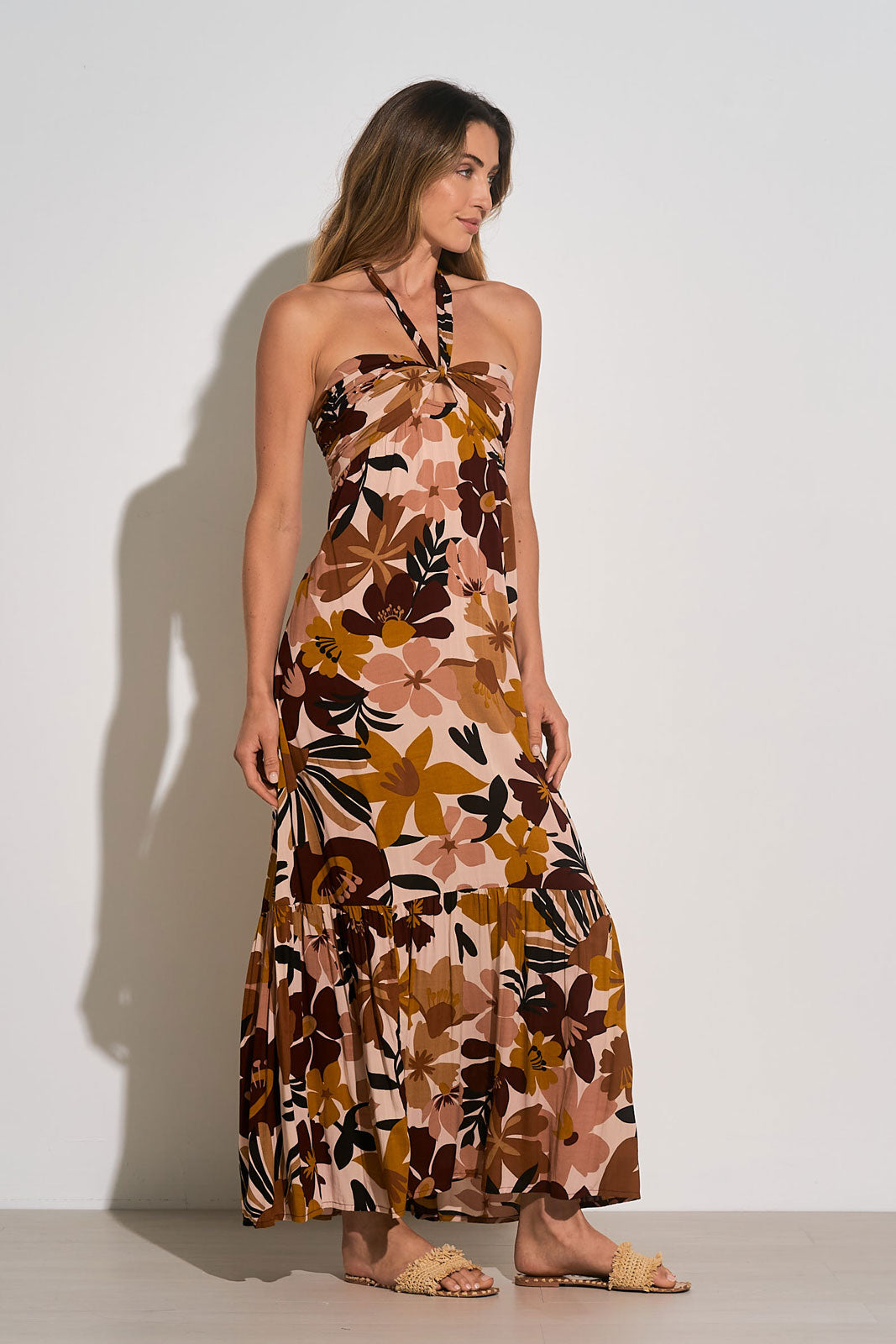 FLORAL PRINT MAXI DRESS