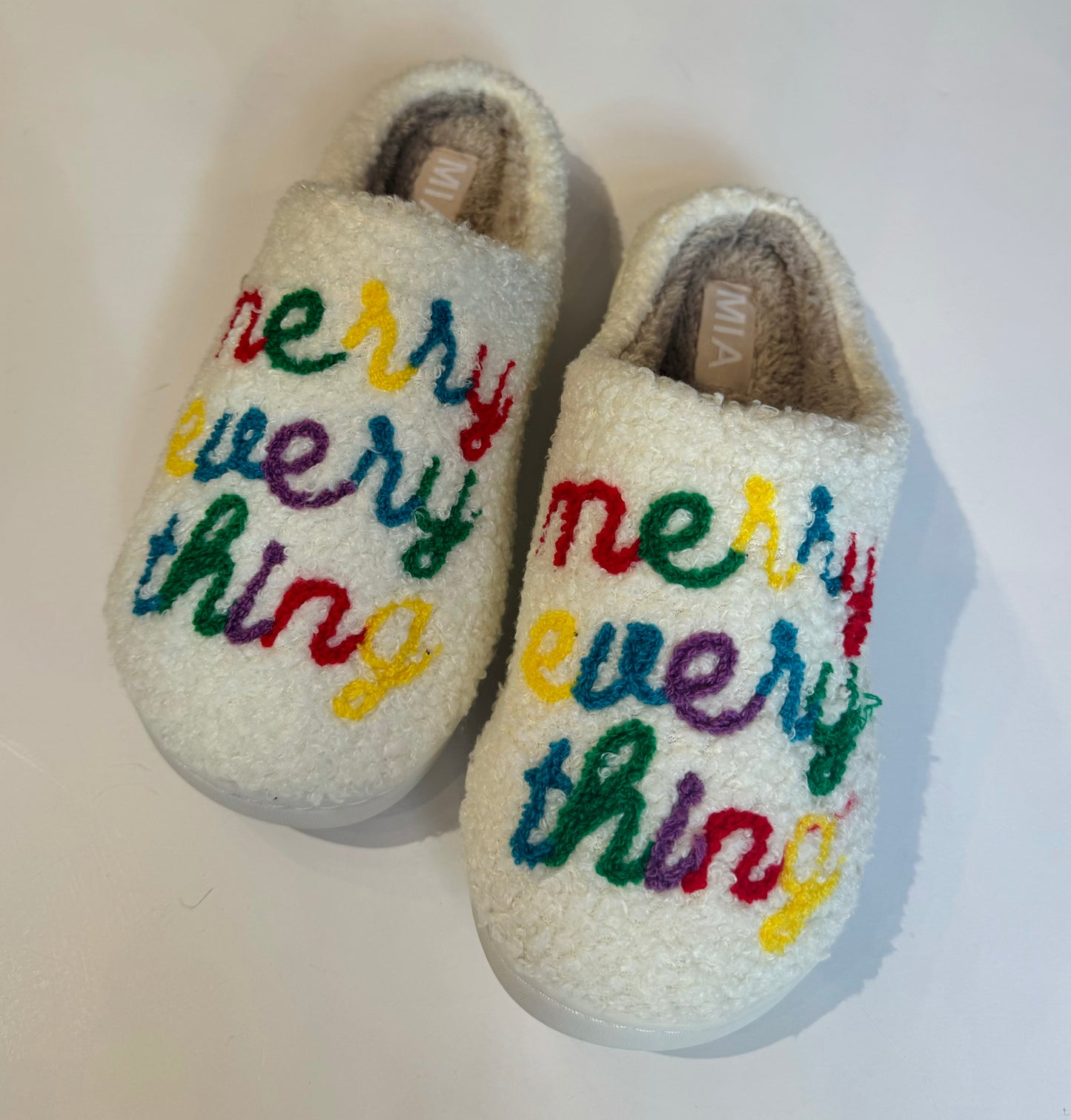 MERRY EVERYTHING SLIPPERS