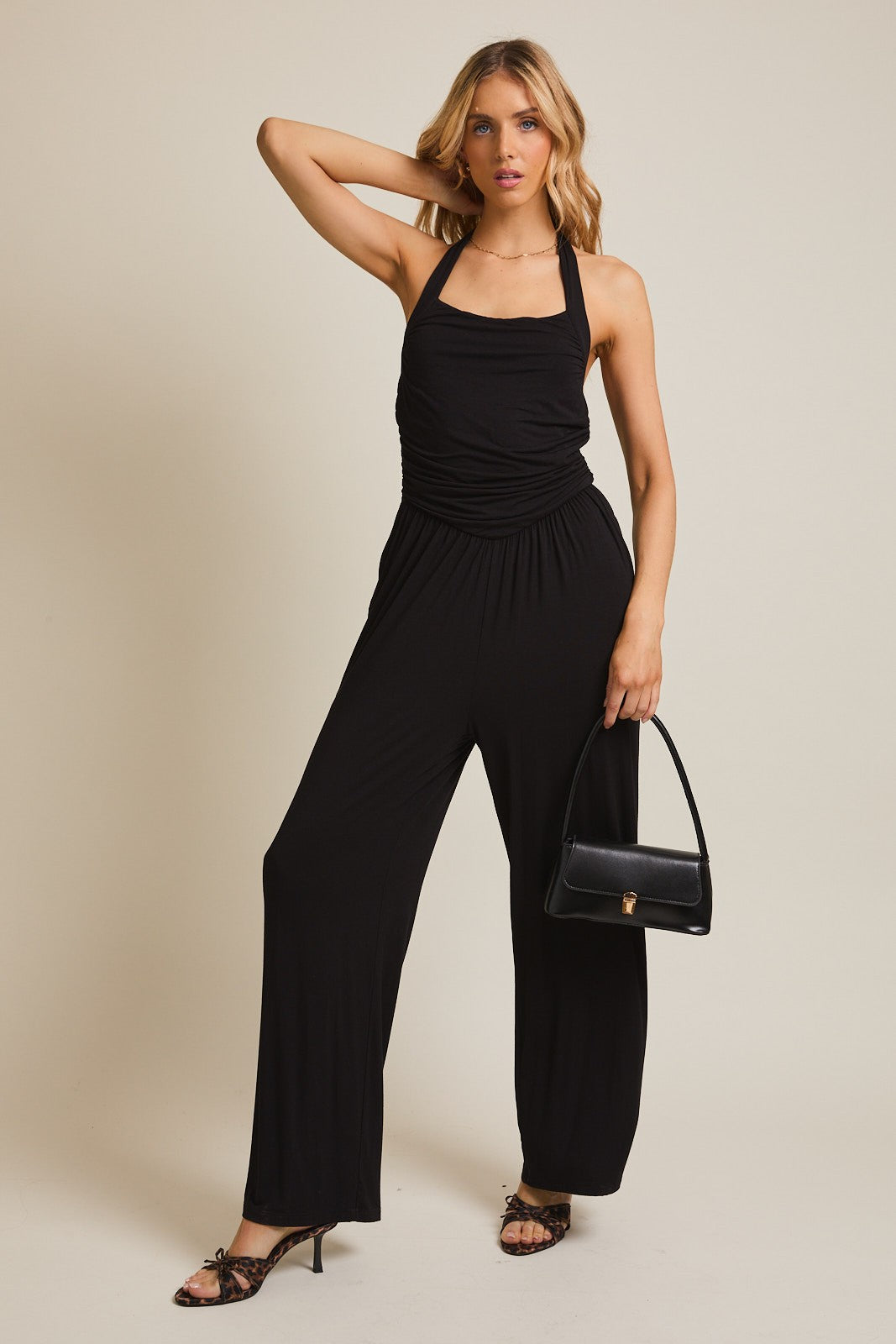HALTER NECK JUMPSUIT