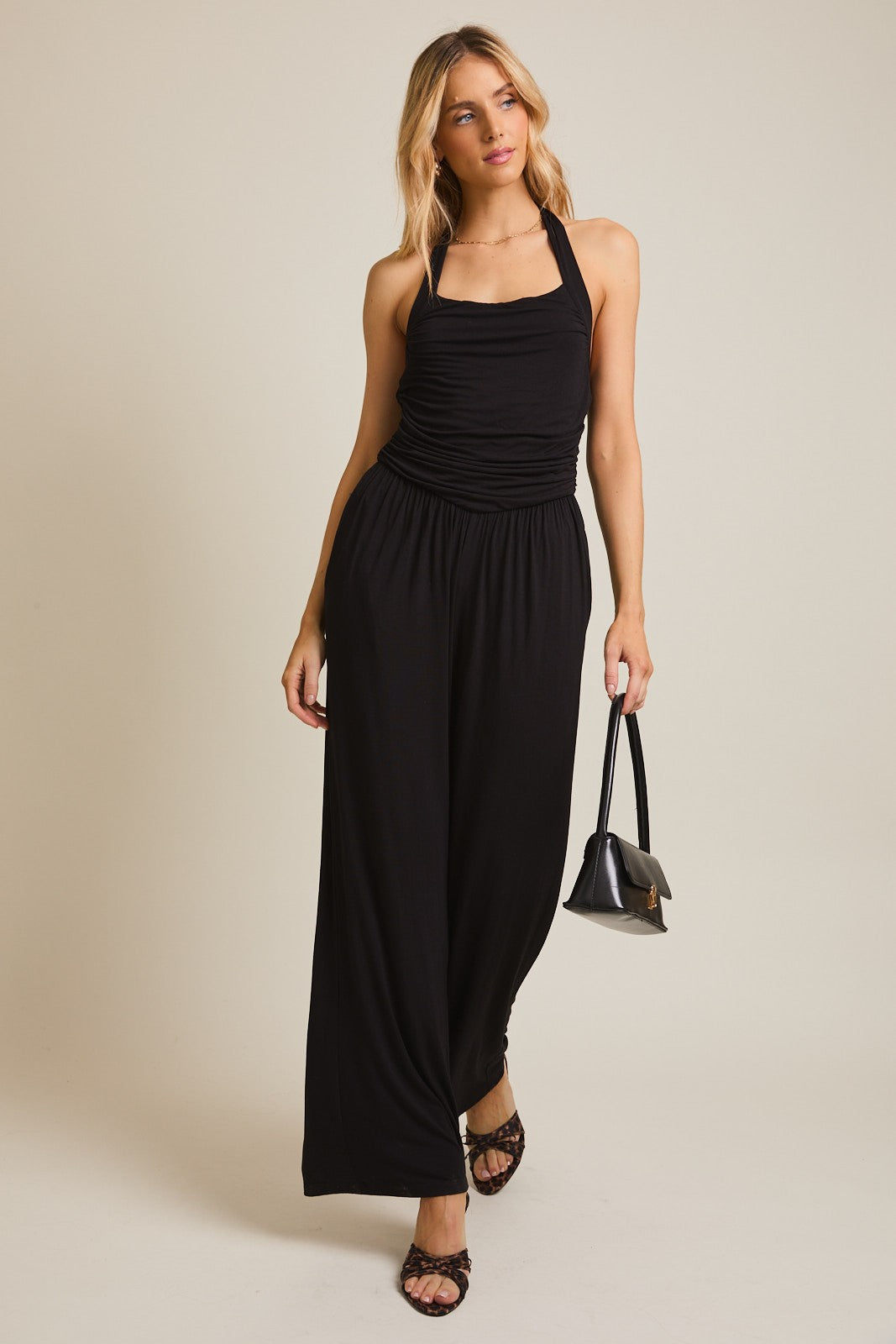HALTER NECK JUMPSUIT