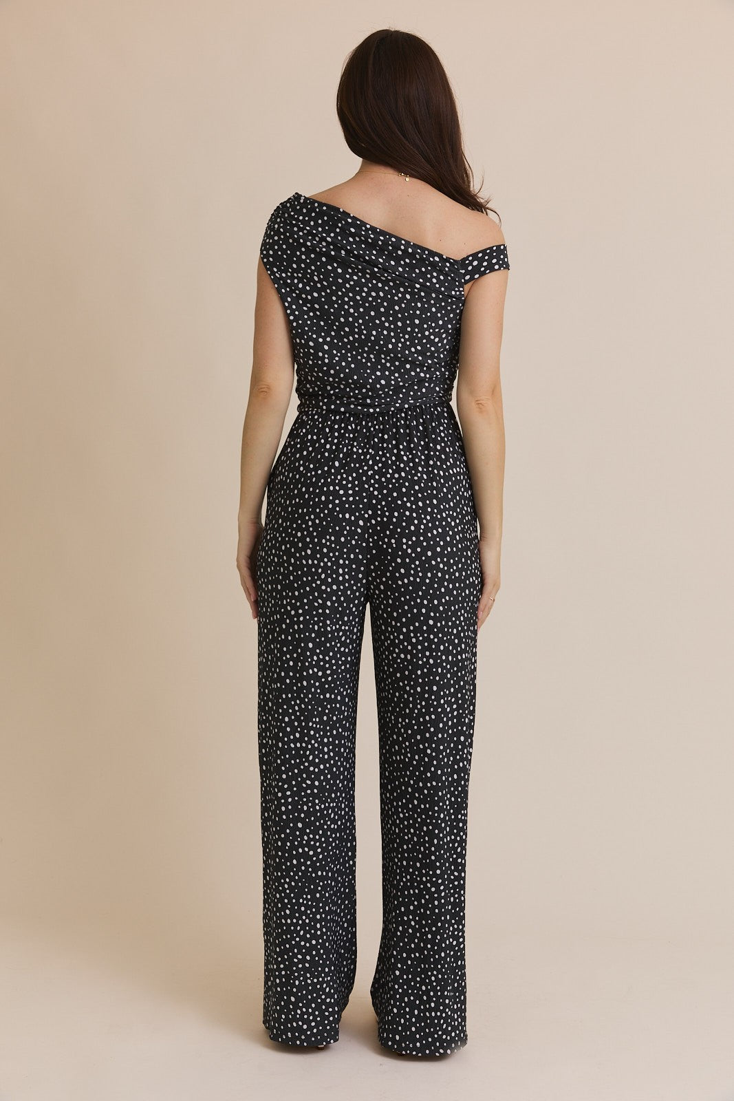 POLKA DOT PRINT JUMPSUIT