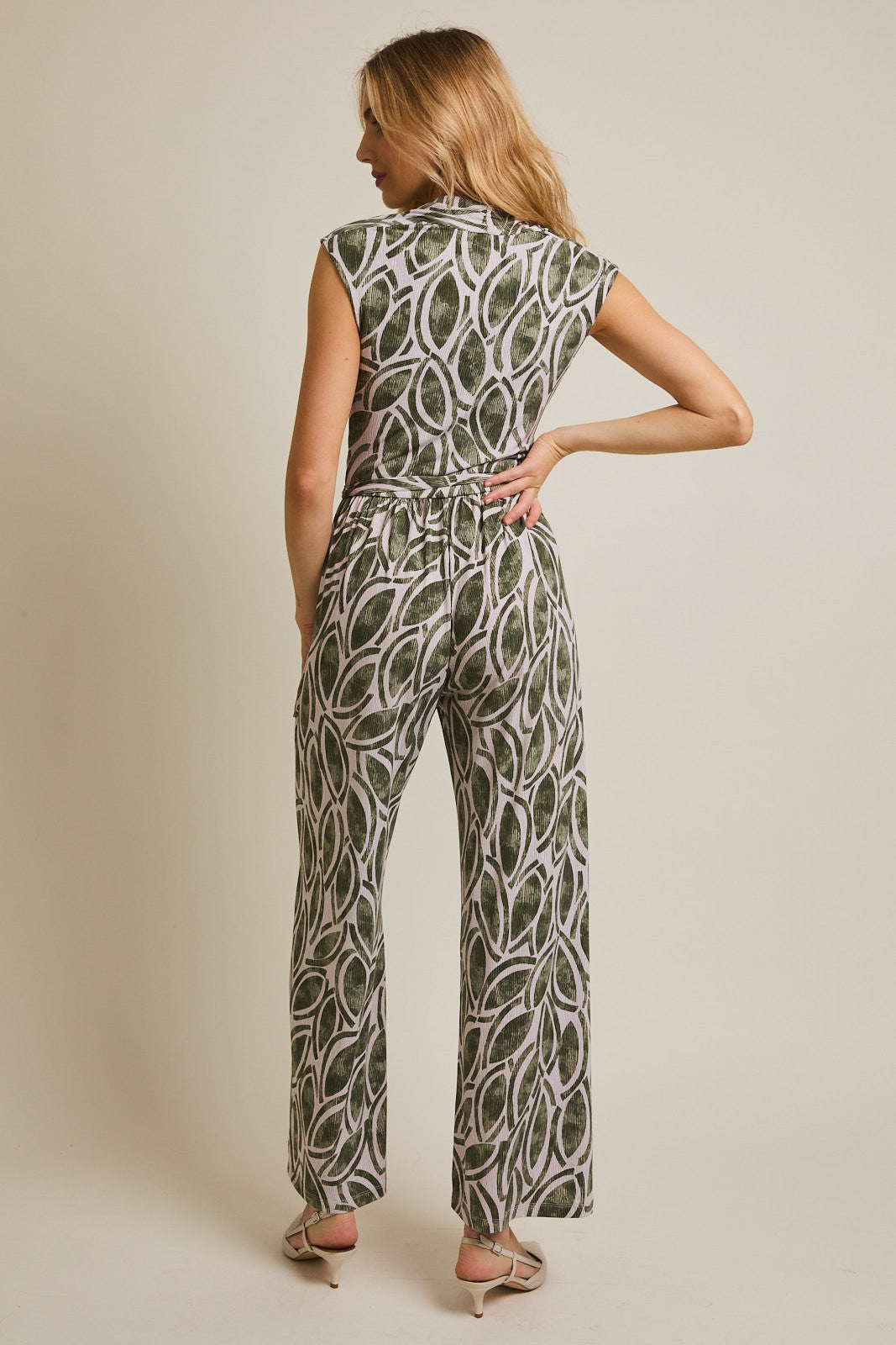 ABSTRACT PRINT JUMPSUIT