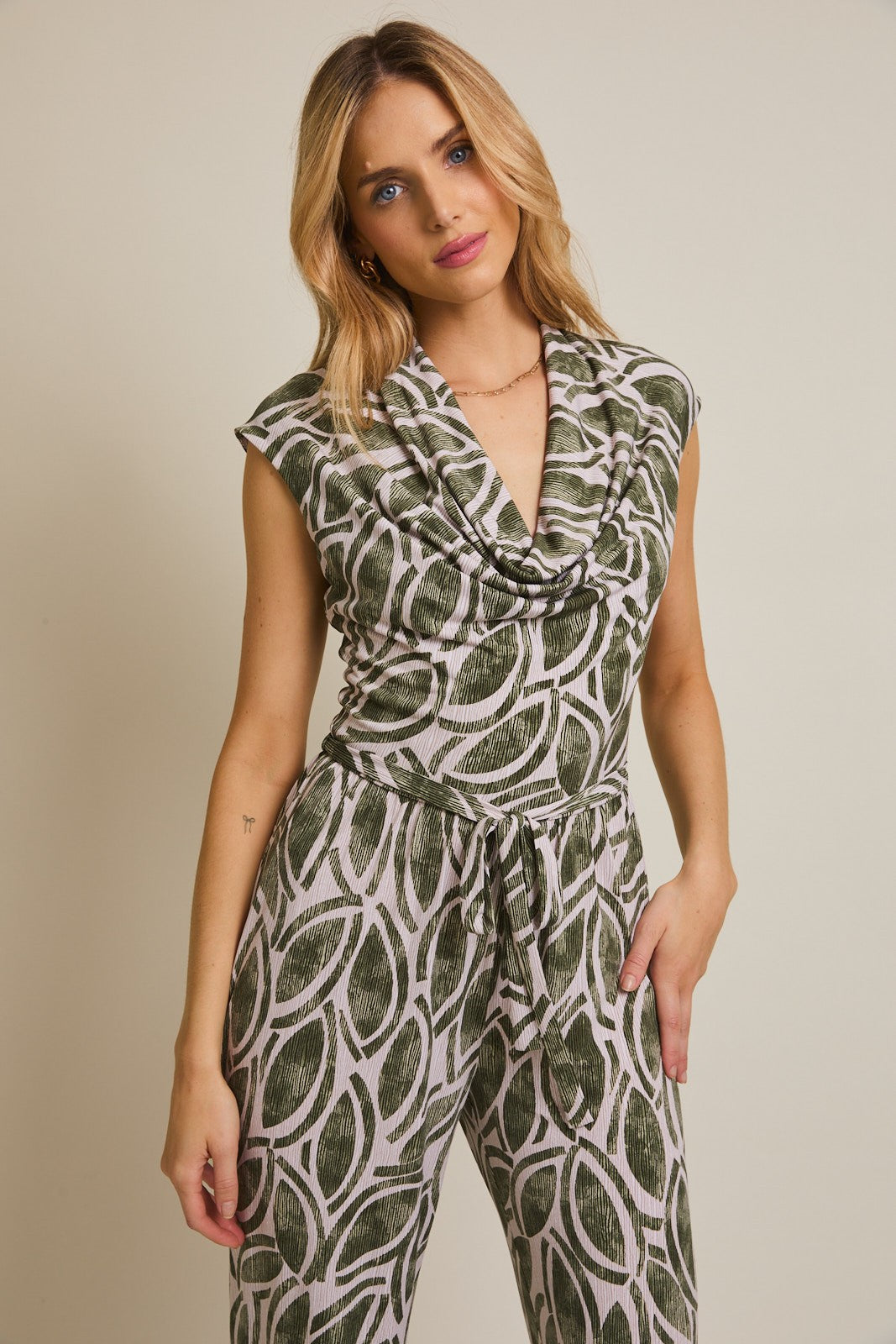 ABSTRACT PRINT JUMPSUIT