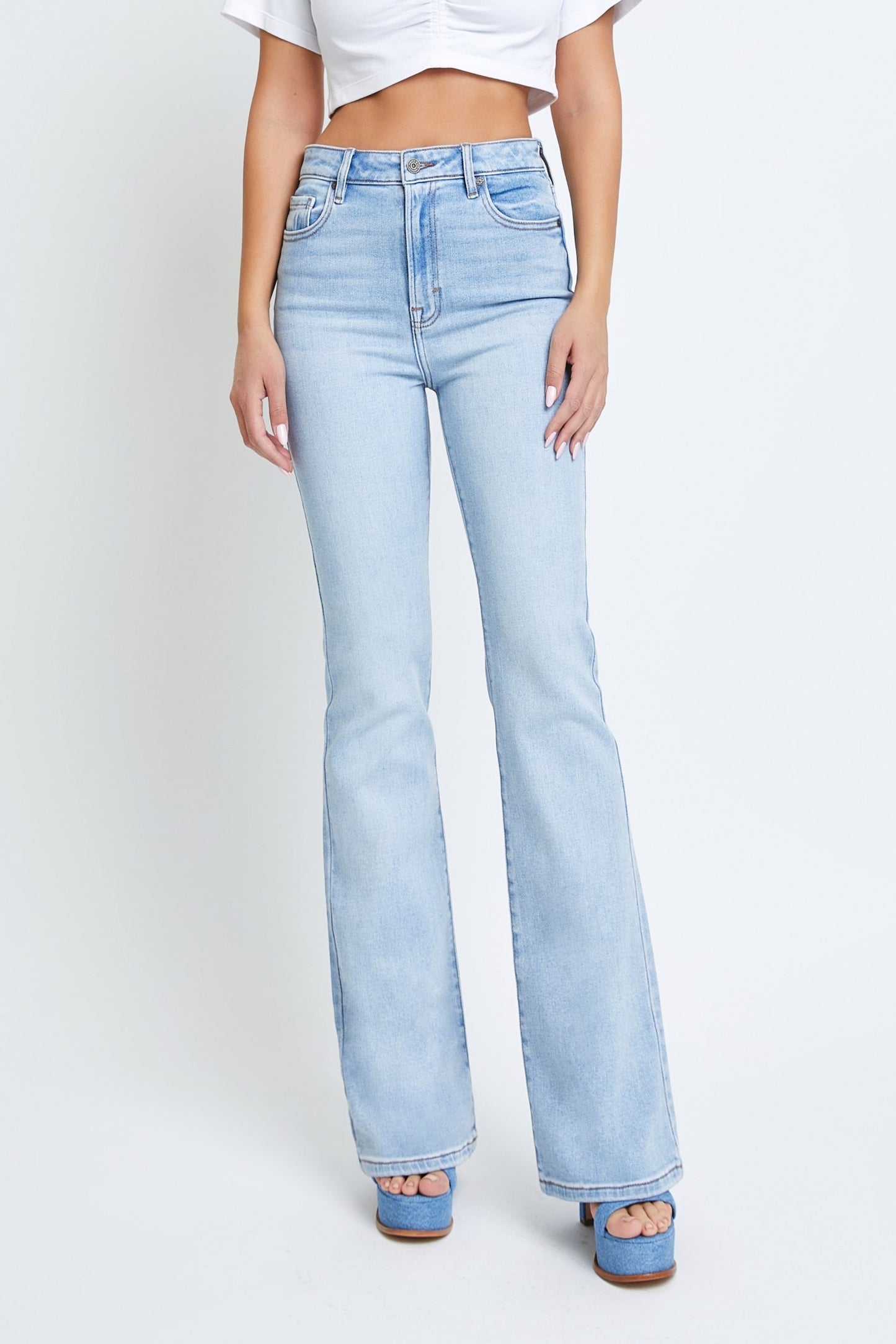 HIGH RISE FLARE JEANS