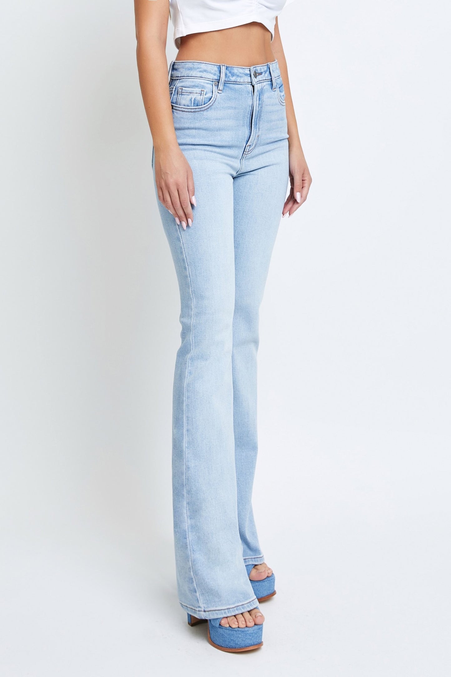 HIGH RISE FLARE JEANS