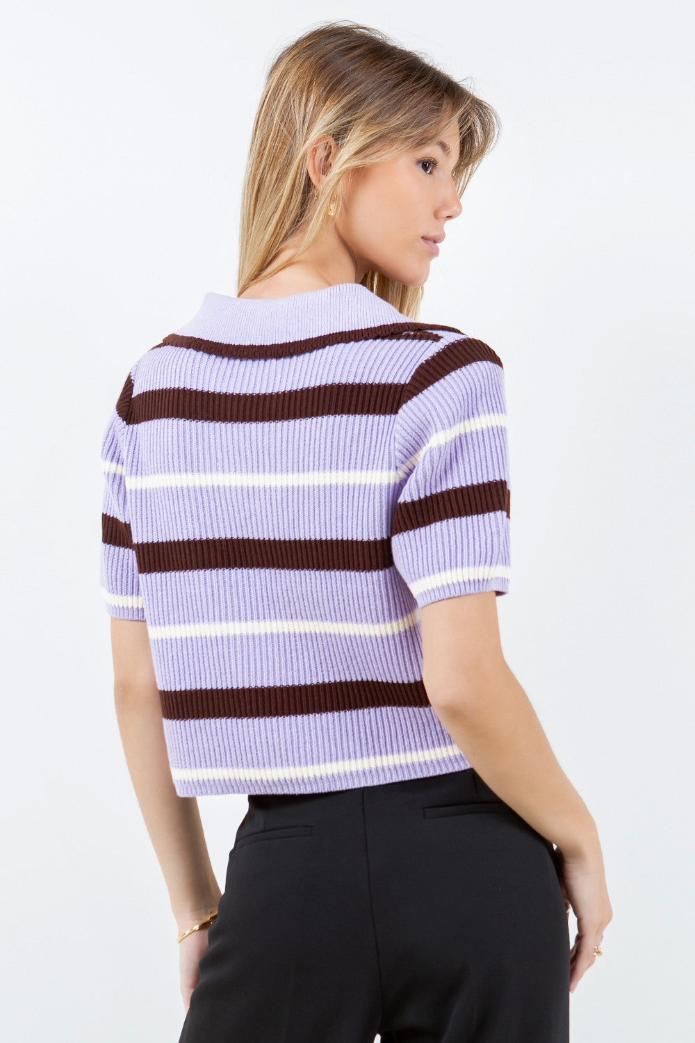 CROPPED S/S SWEATER