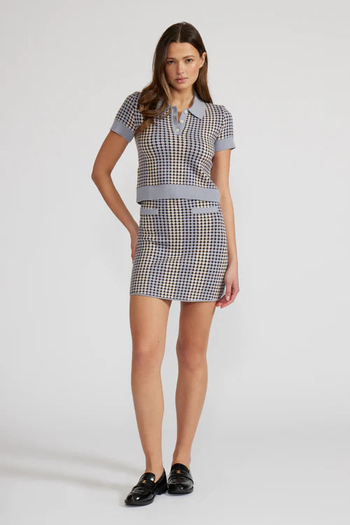 PATTERNED MINI SKIRT