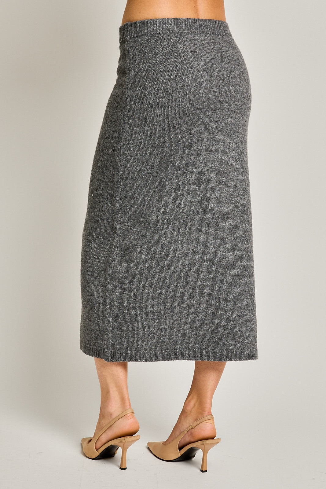 HIGH WAIST SWEATER SKIRT