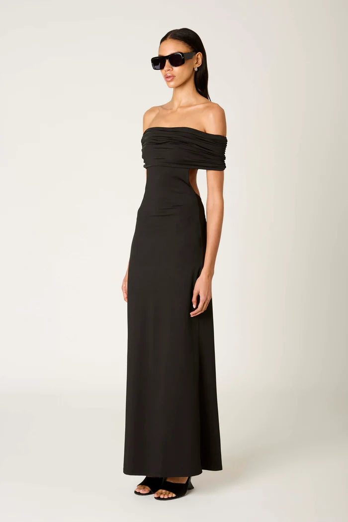 STRAPLESS TWIST BACK DRESS