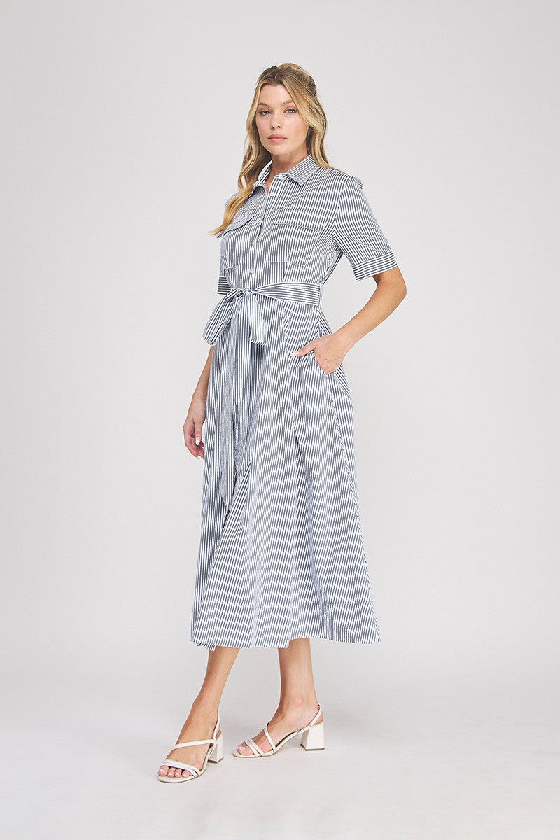 SEERSUCKER MAXI DRESS