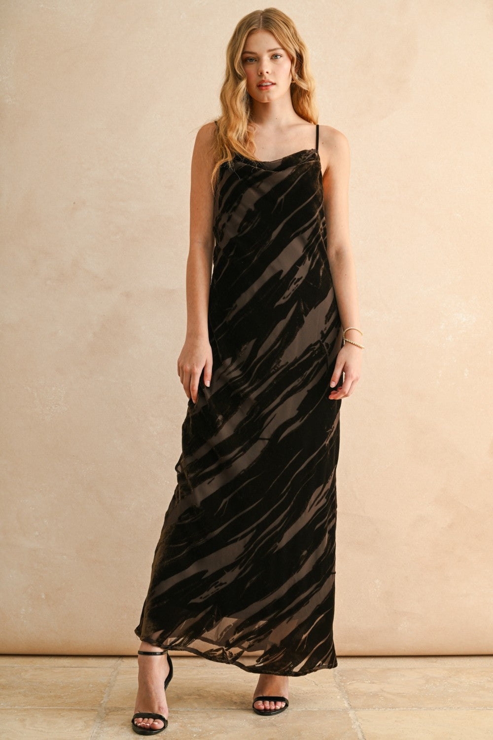TEXTURED SUEDE MAXI