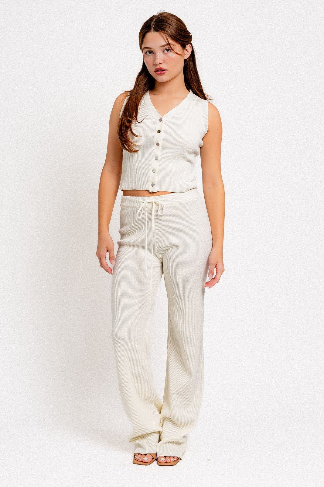 RIBBED SWEATER PANTS