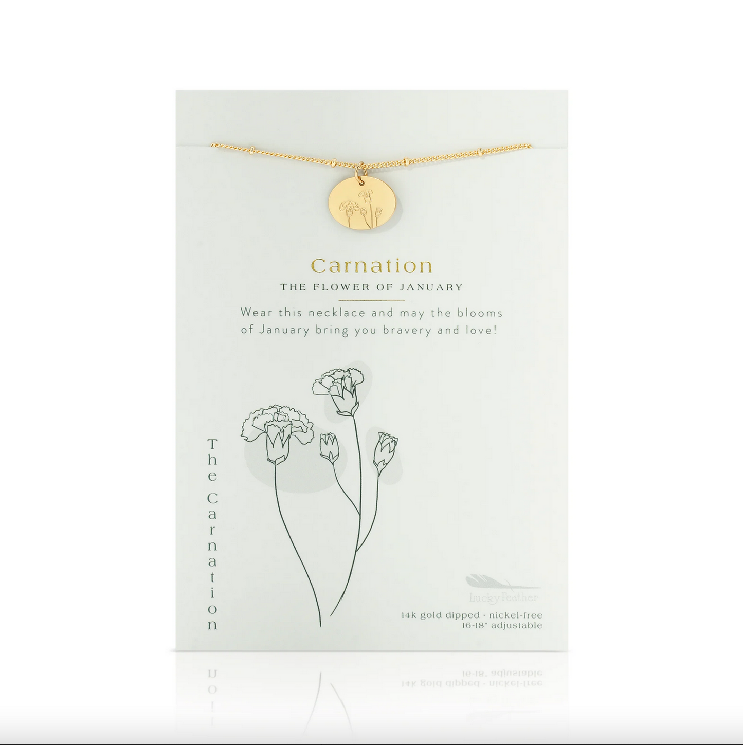 BIRTH MONTH FLOWER NECKLACE