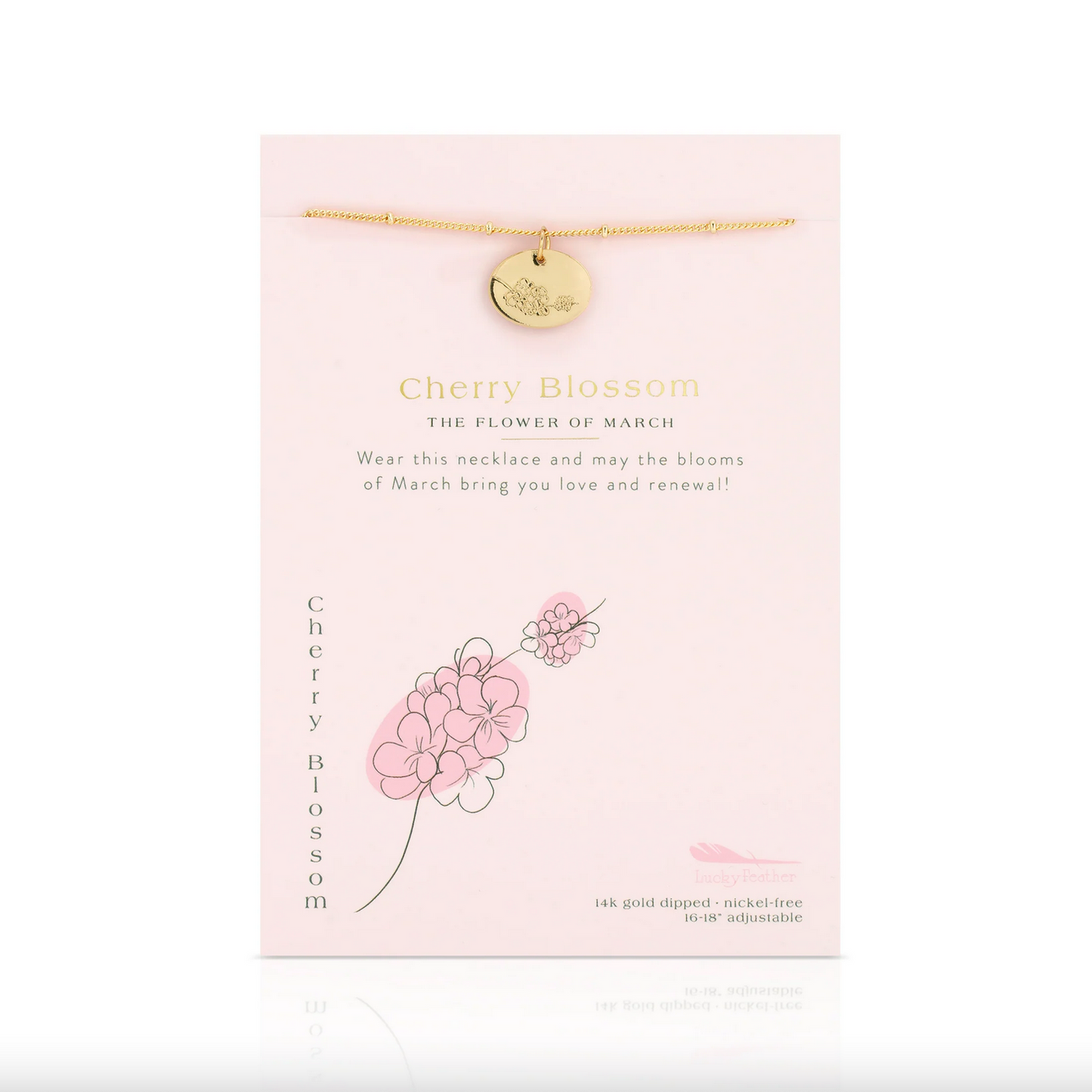 BIRTH MONTH FLOWER NECKLACE