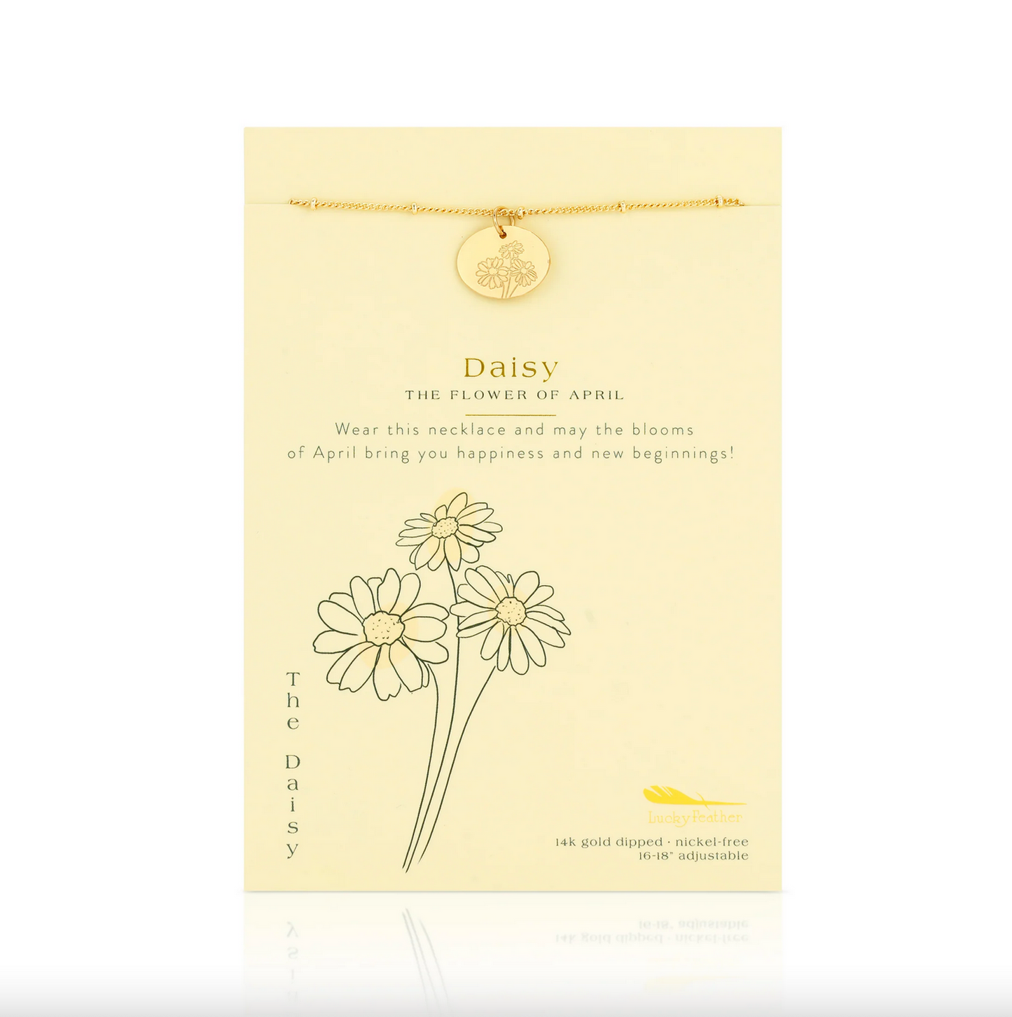 BIRTH MONTH FLOWER NECKLACE
