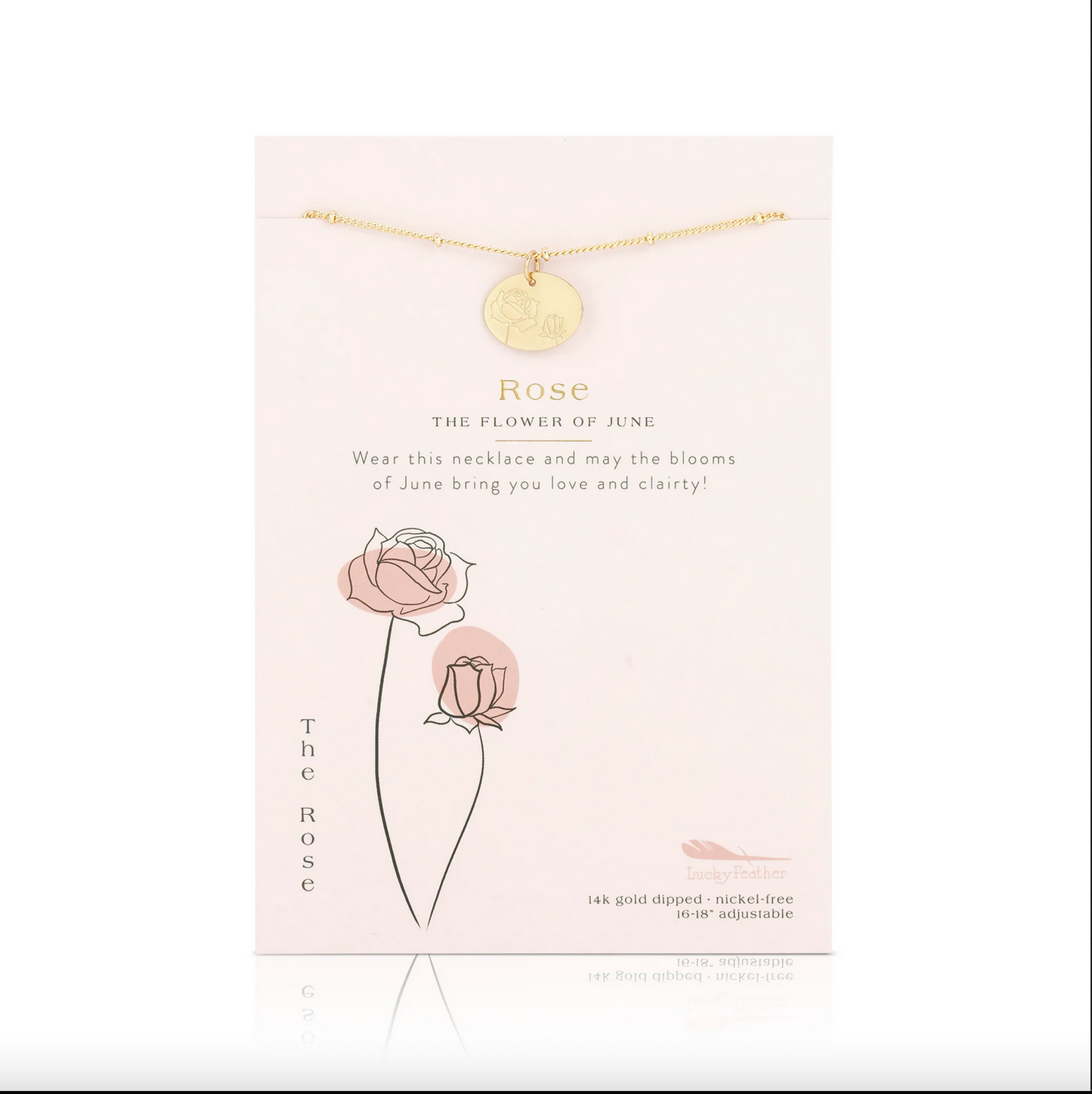 BIRTH MONTH FLOWER NECKLACE