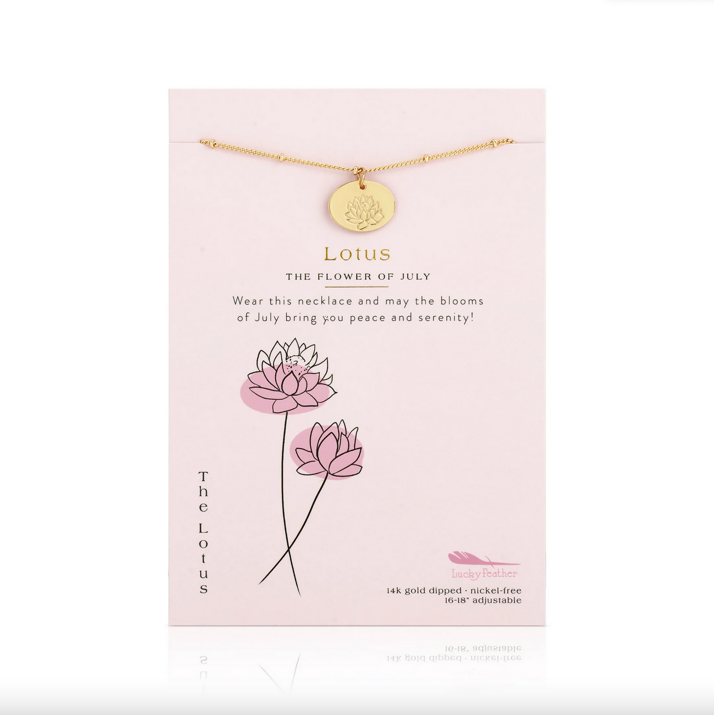 BIRTH MONTH FLOWER NECKLACE