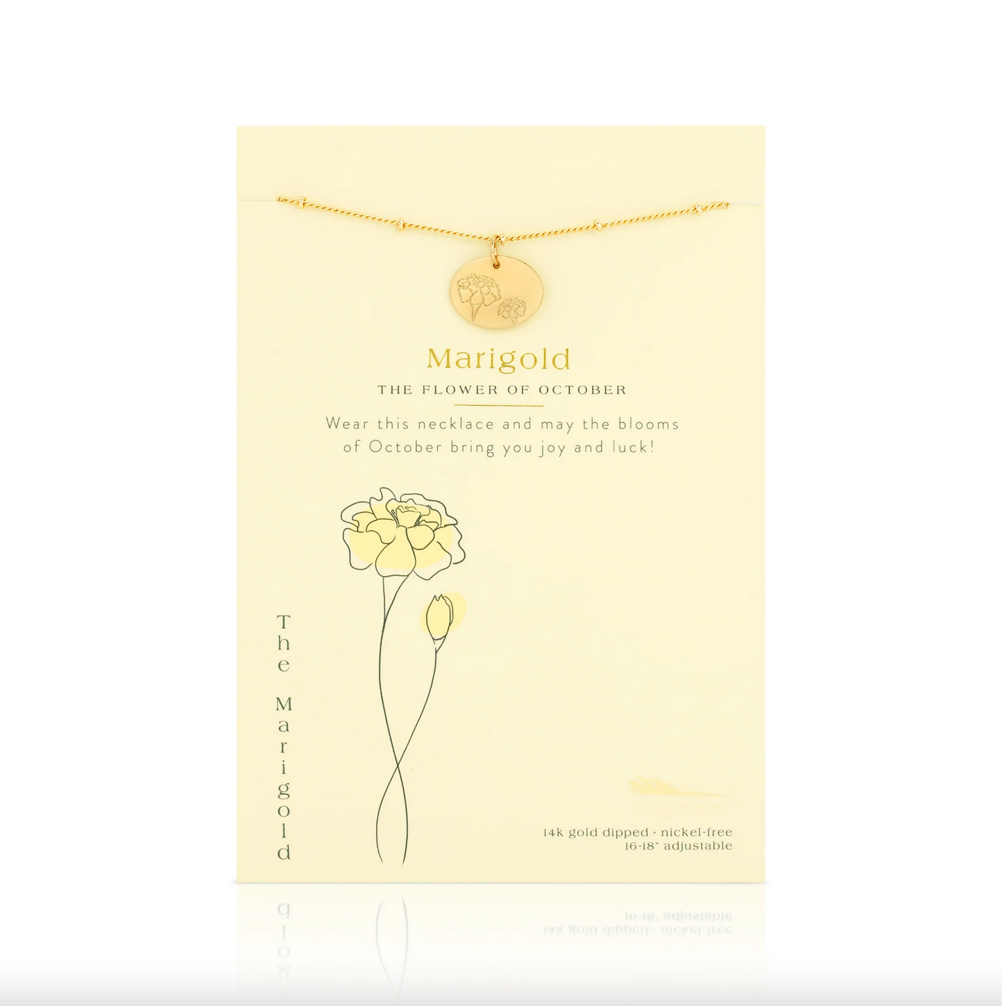 BIRTH MONTH FLOWER NECKLACE