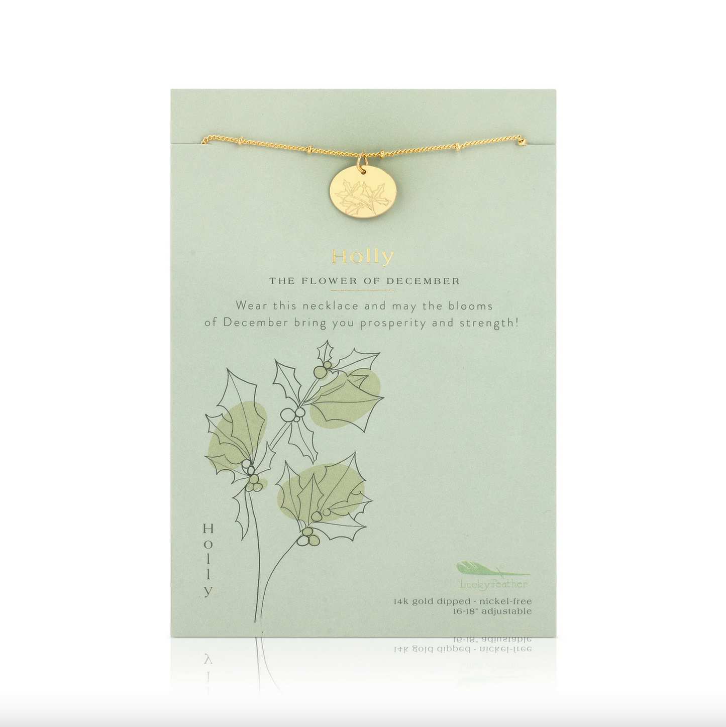 BIRTH MONTH FLOWER NECKLACE