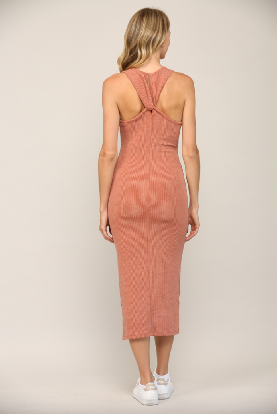 LOOPED RACERBACK DRESS