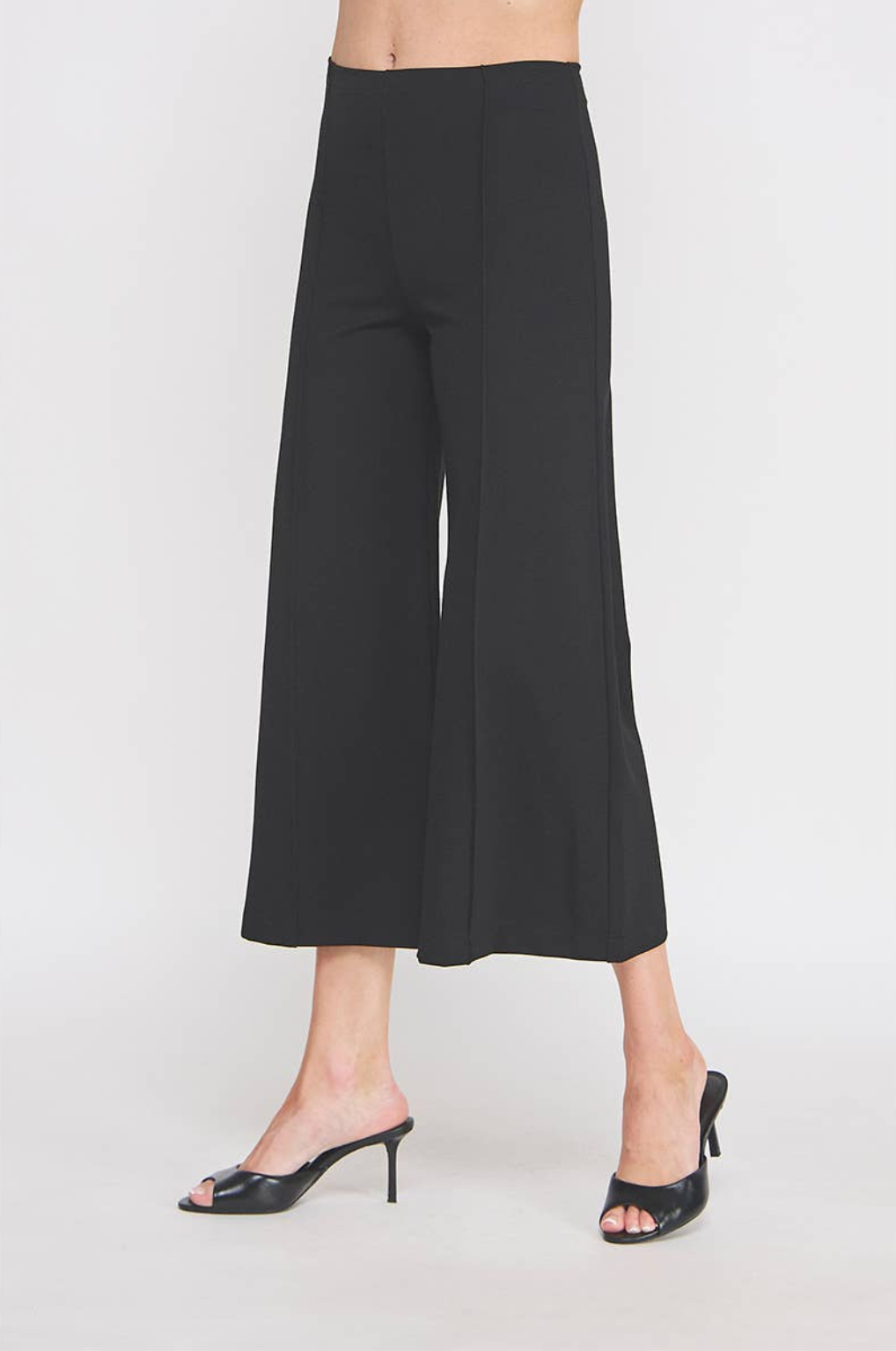 HIGH WAIST CONTOUR PONTE CROP PANT
