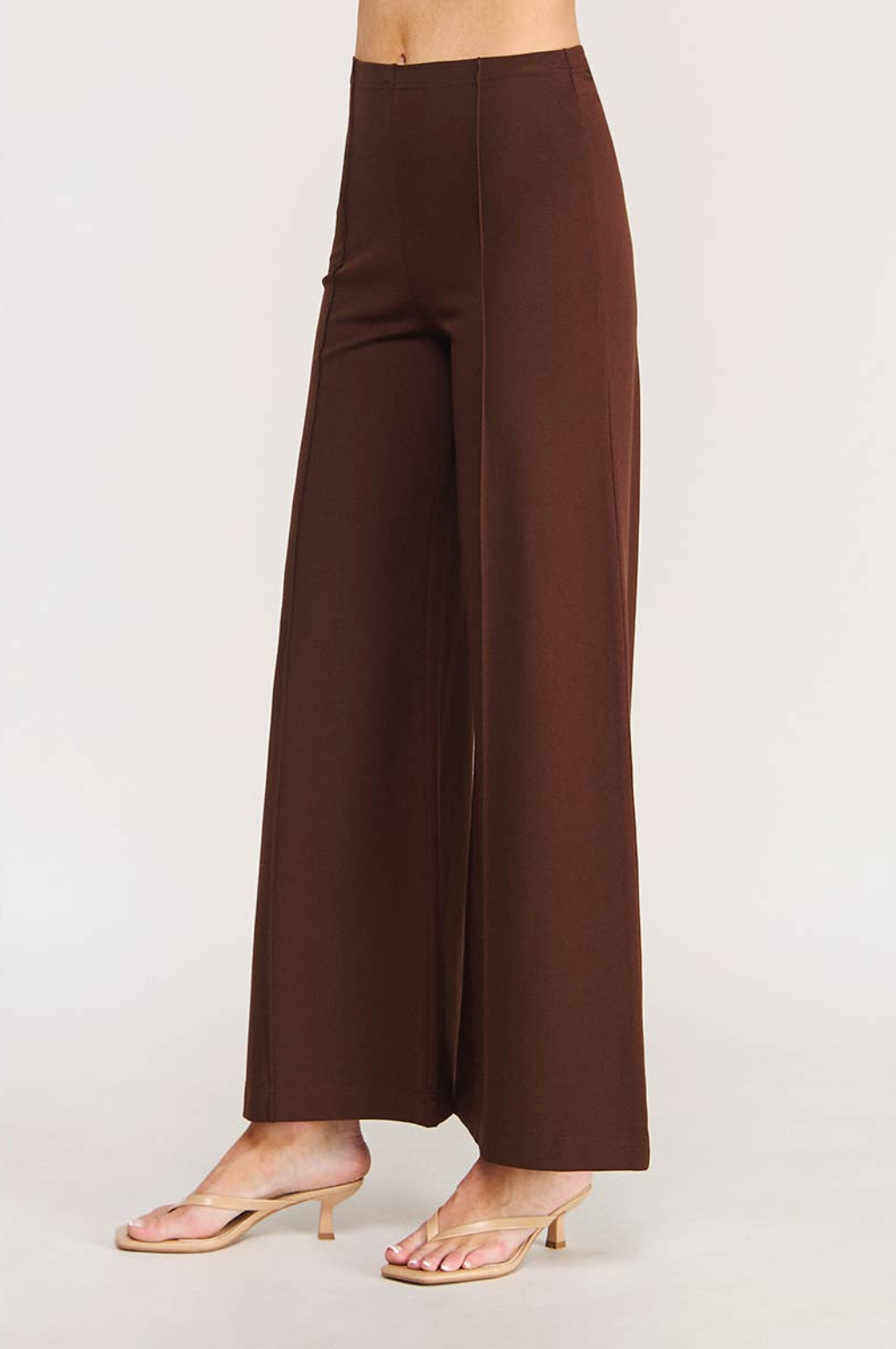WIDE LEG PONTE PANT