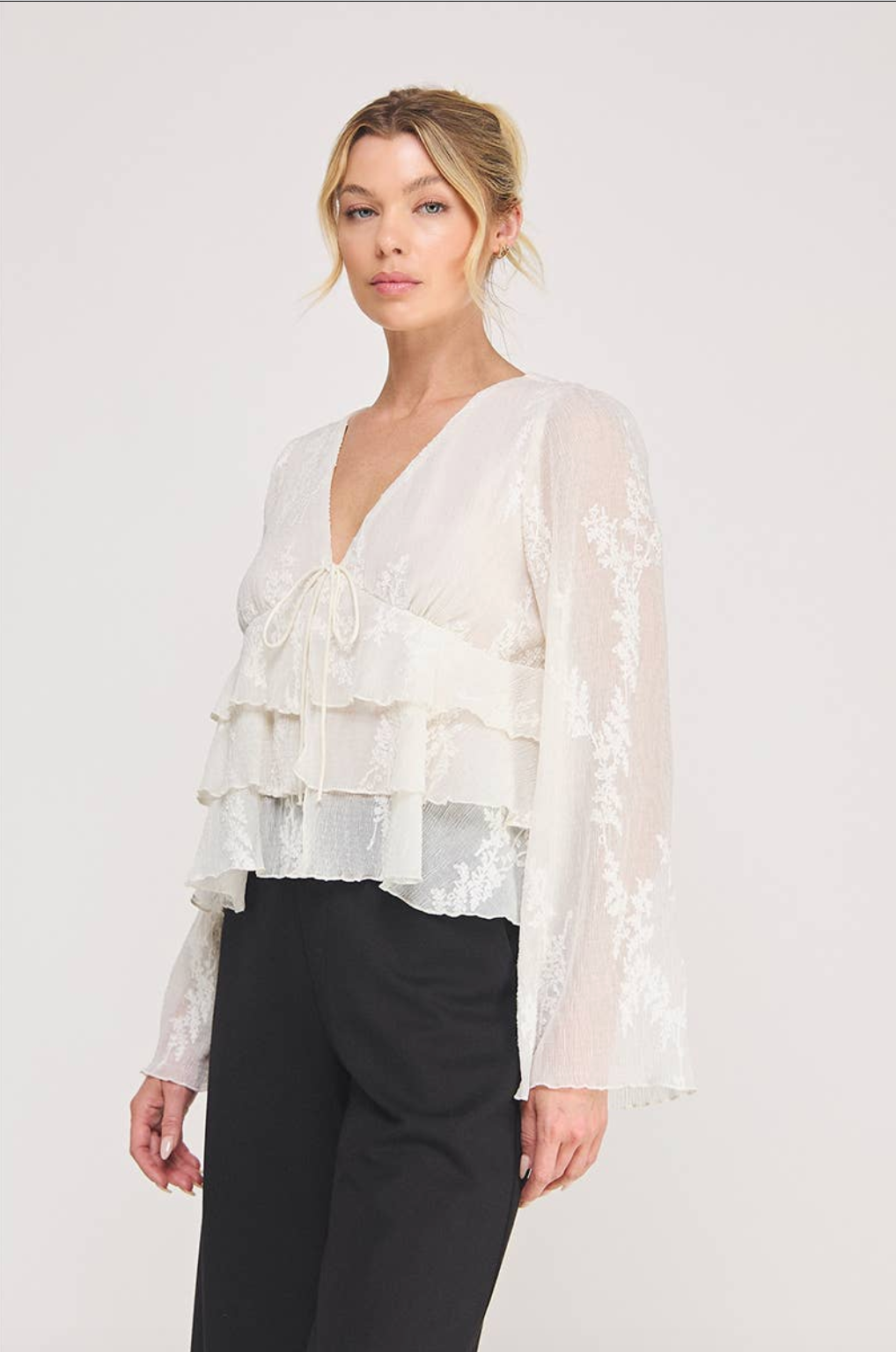 ROMANTIC TIERED BLOUSE