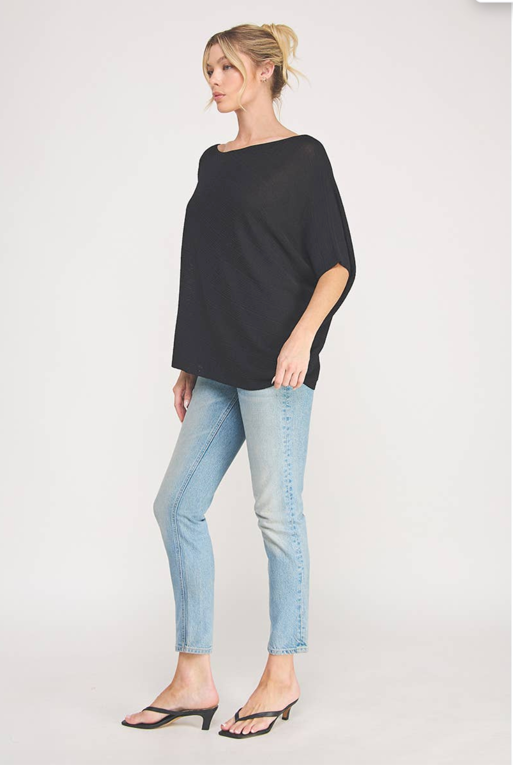KNIT ASYMMETRIC TOP