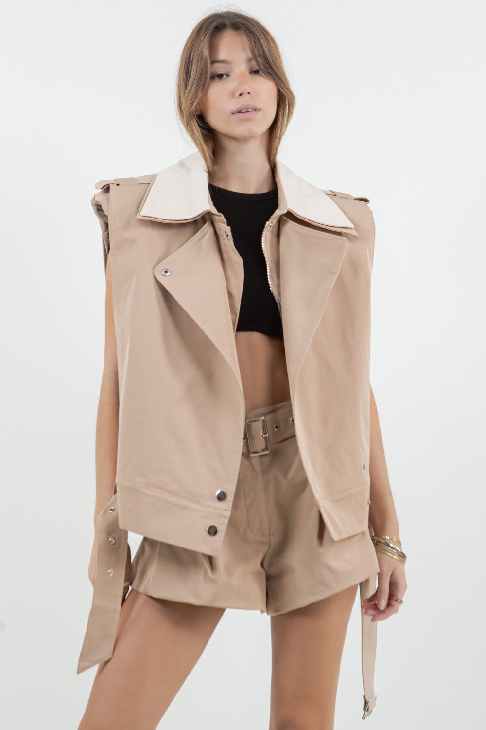 STRUCTURED DOUBLE CONTRAST VEST