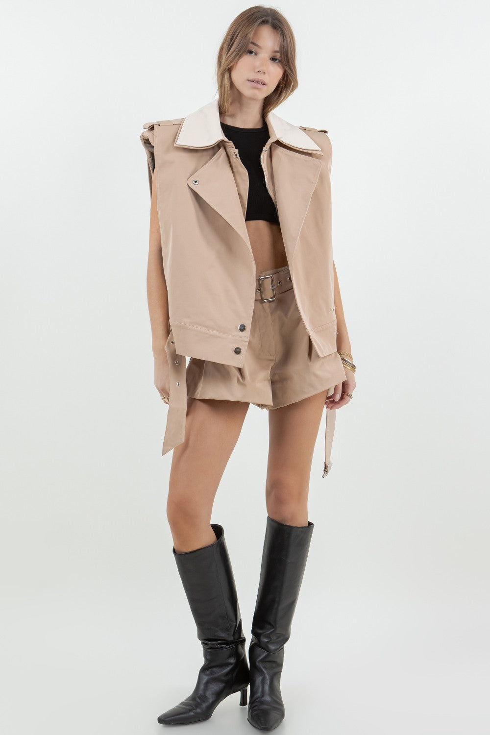 STRUCTURED DOUBLE CONTRAST VEST