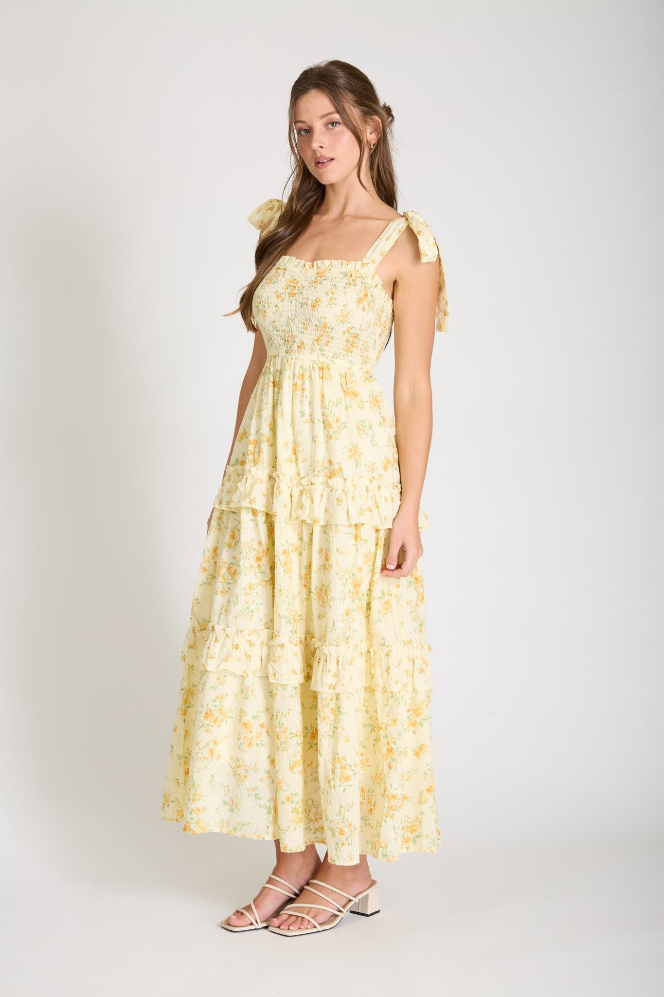 TIE STRAP MIDI DRESS