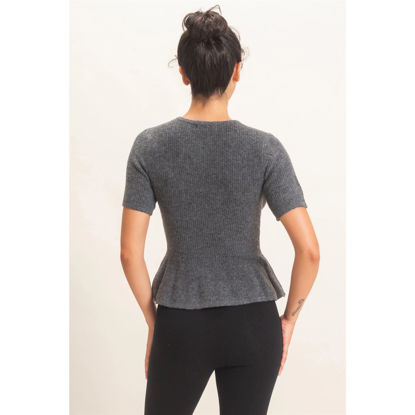 PEPLUM KNIT TOP