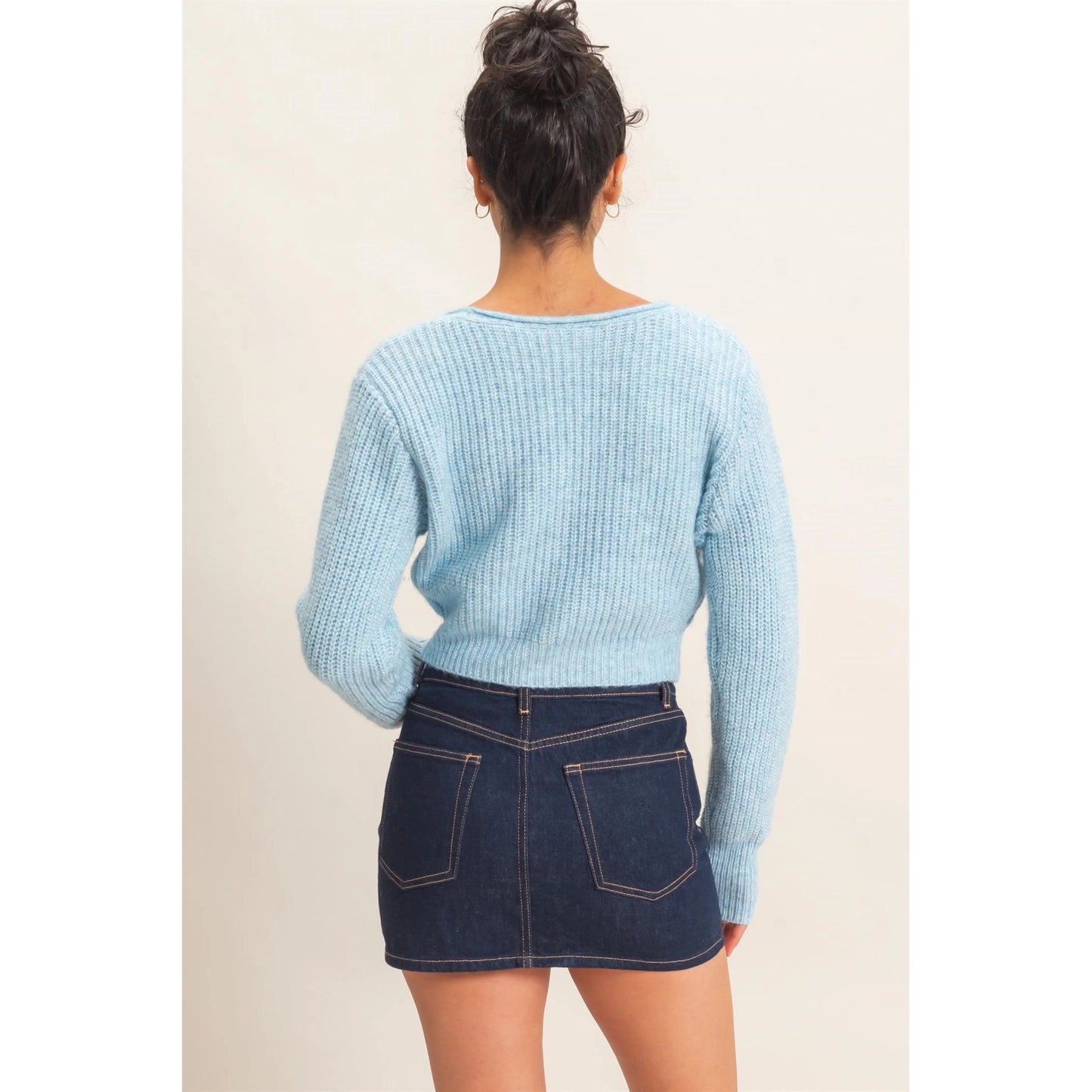 VNECK RIBBED CARDY
