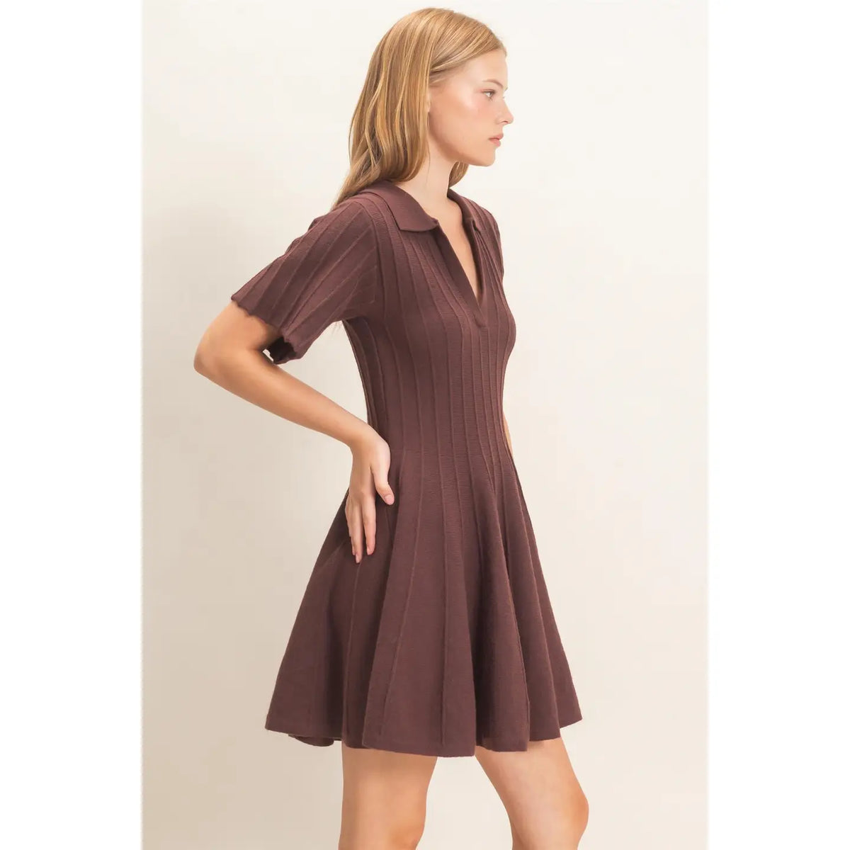 RIBBED DRESS