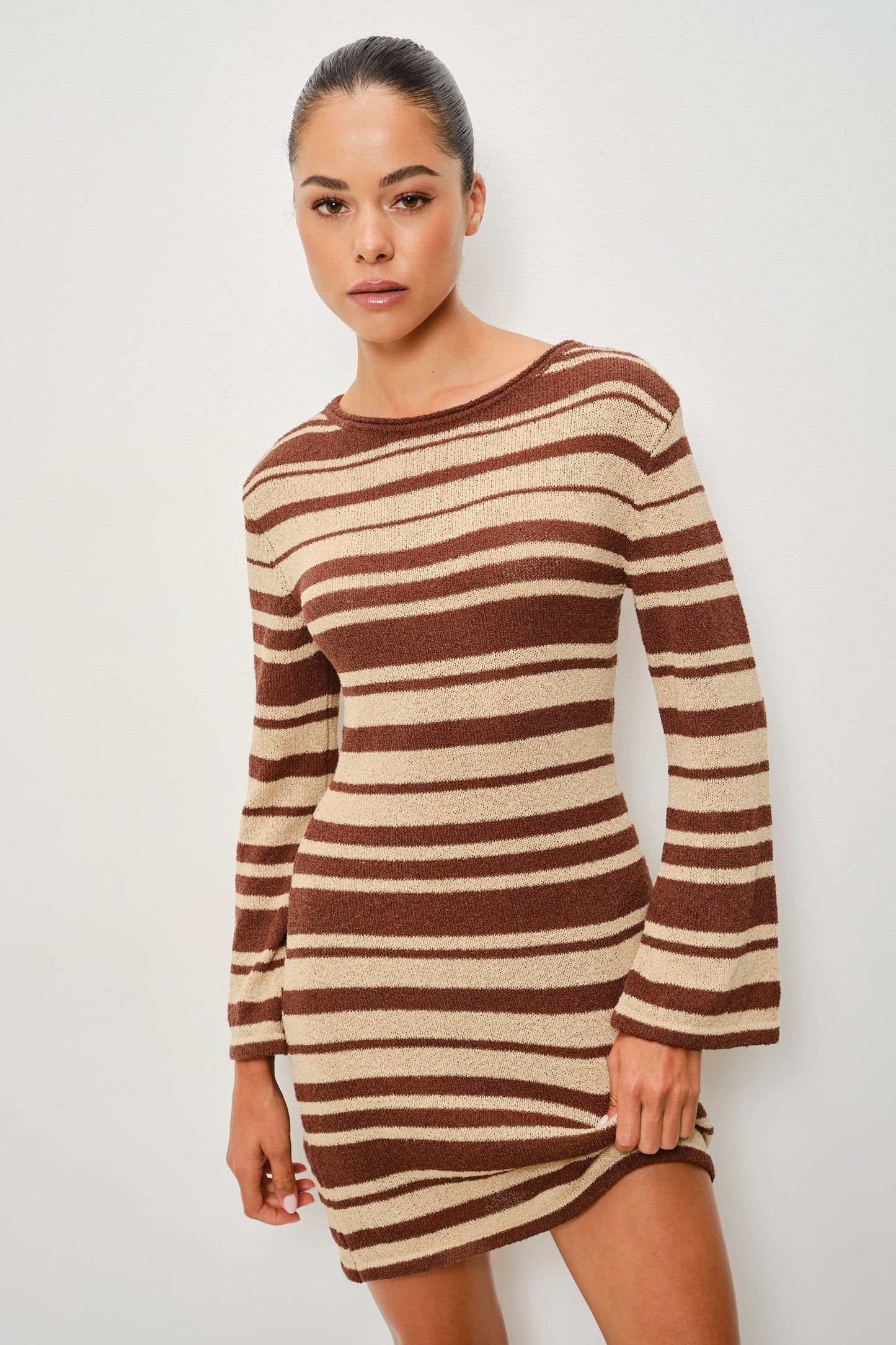 STRIPE CROCHET DRESS