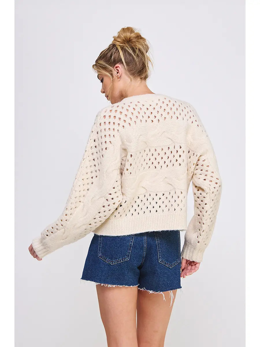 OPEN KNIT SWEATER