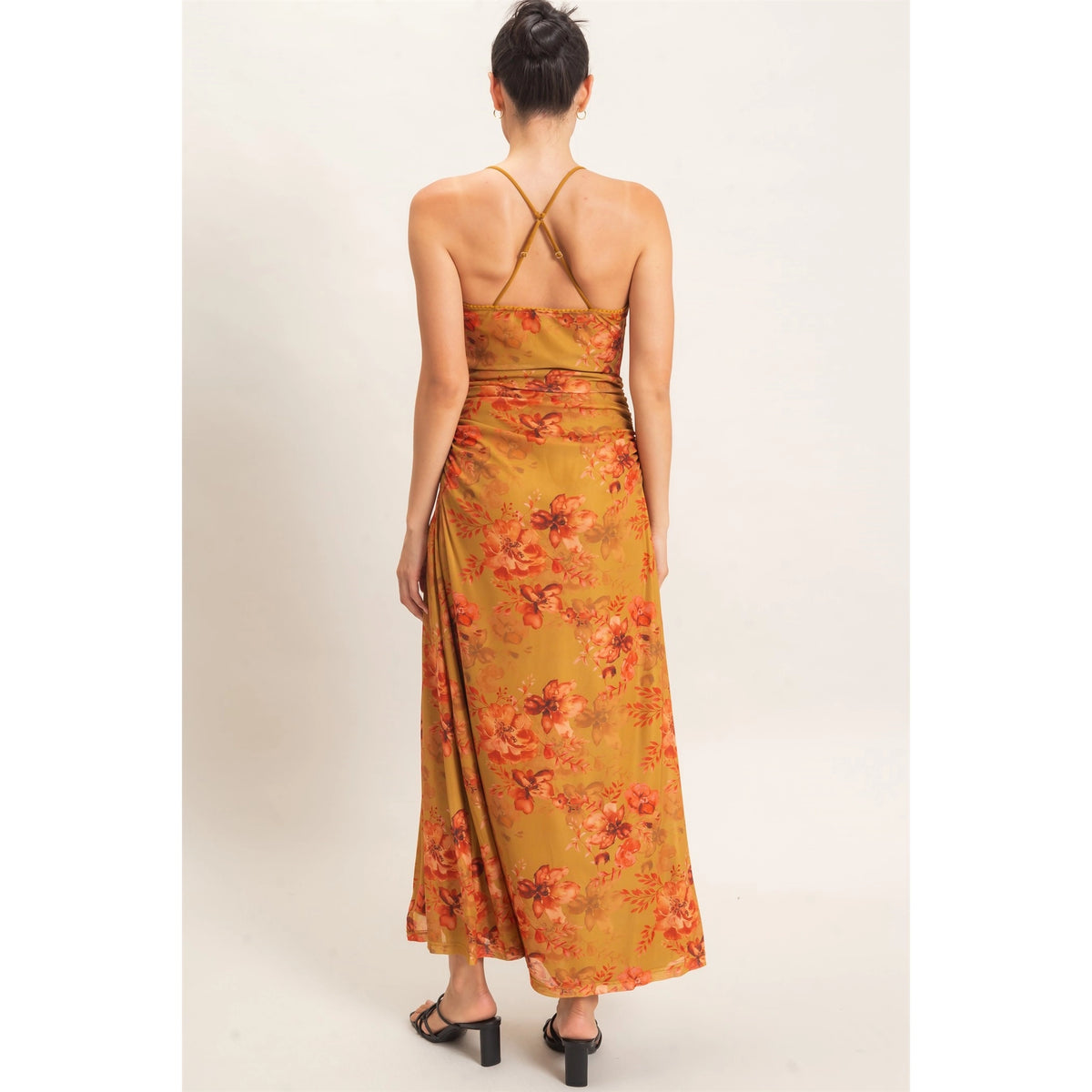 FLORAL PRINT STRAPPY DRESS