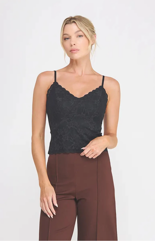 FLORAL LACE BRALETTE O/S