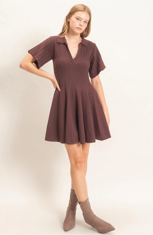 RIBBED DRESS