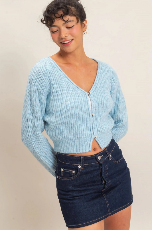VNECK RIBBED CARDY