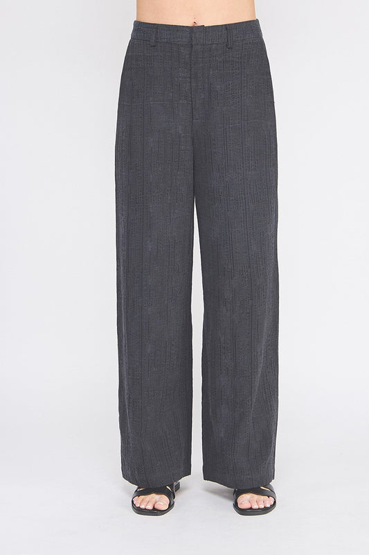 TEXTURED WIDE LEG PANT