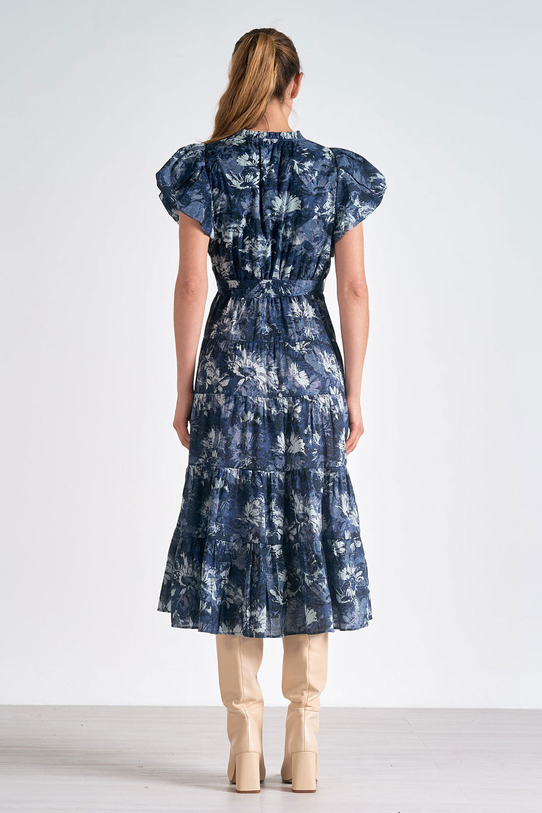 PUFF SLEEVE DRESS