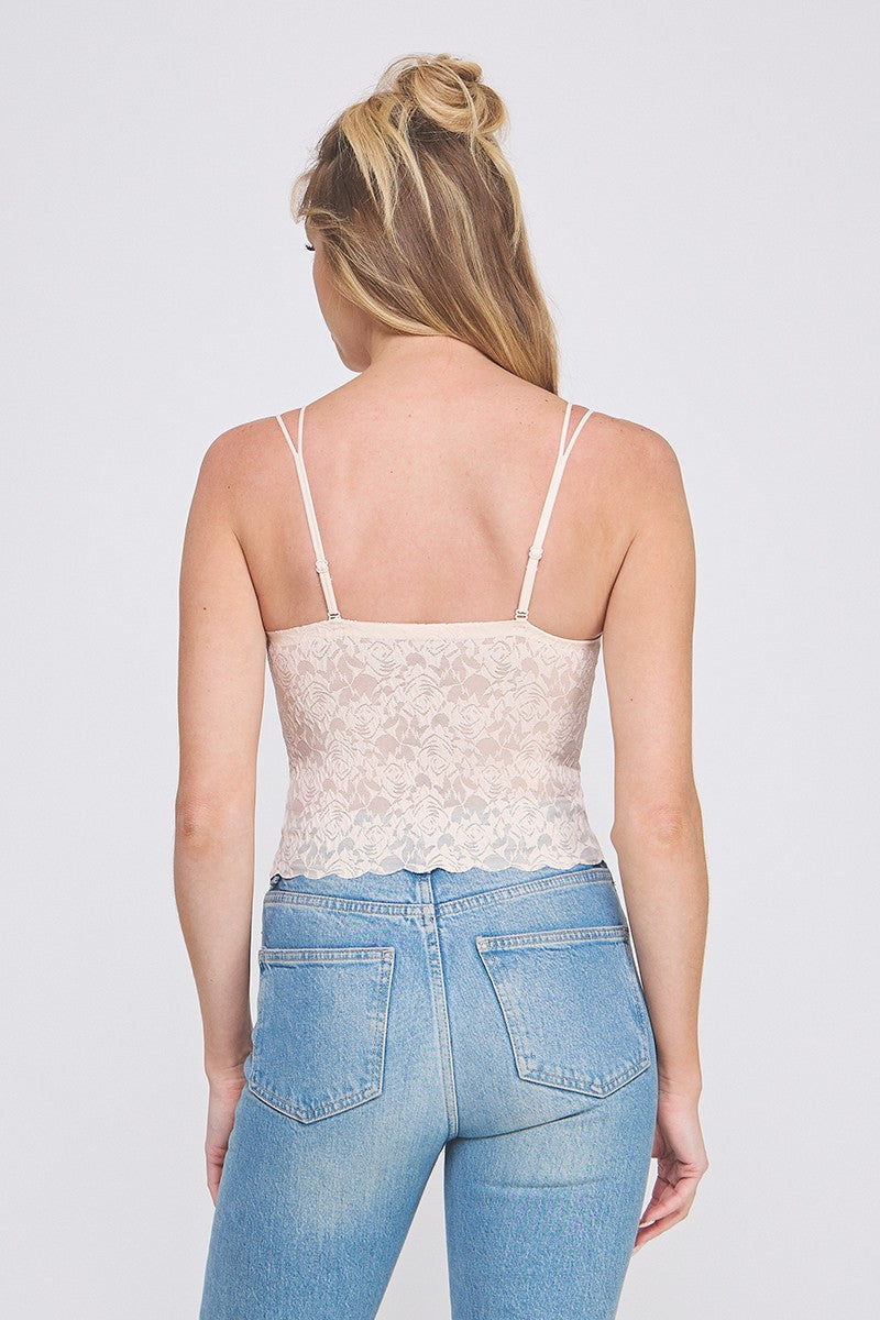 ROSE LACE BRALETTE TANK