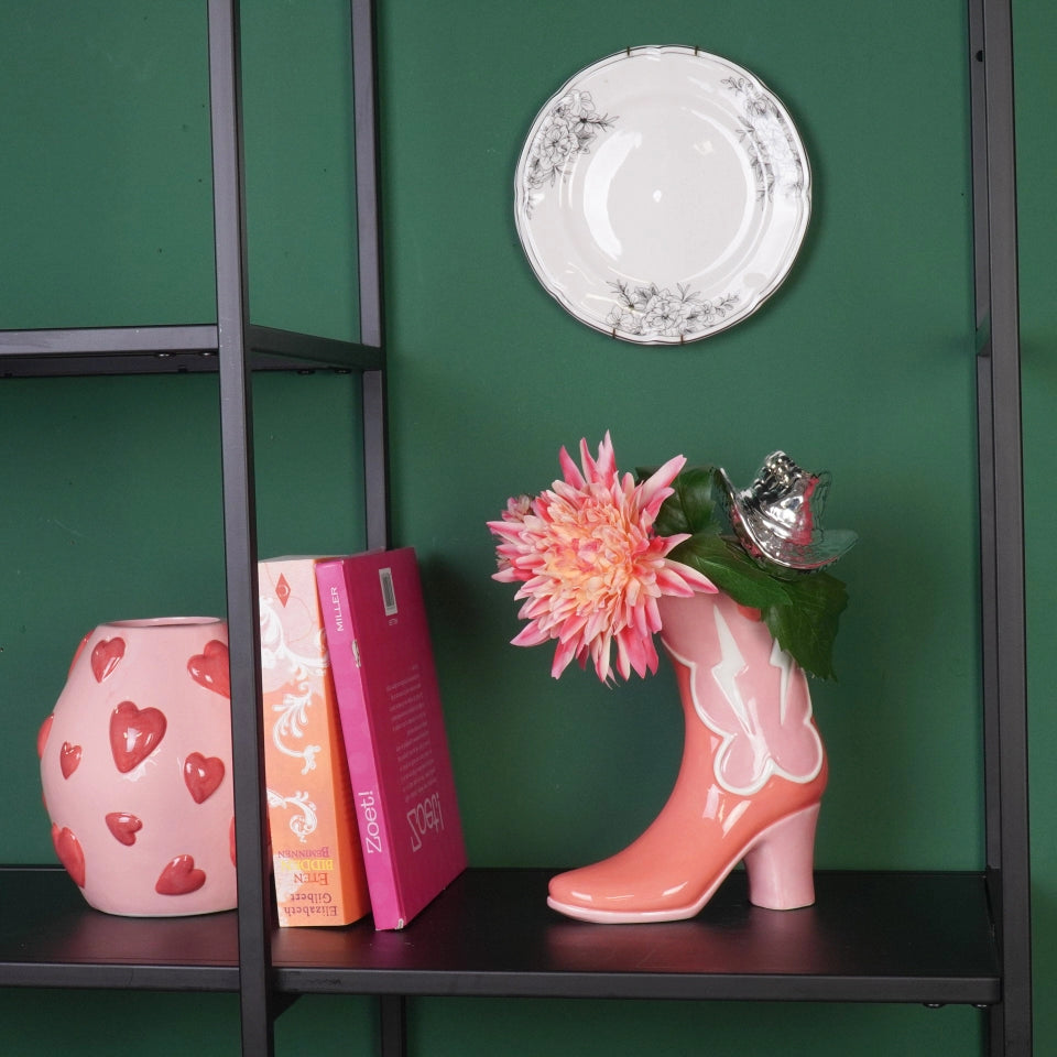DISCO COWBOY BOOT VASE